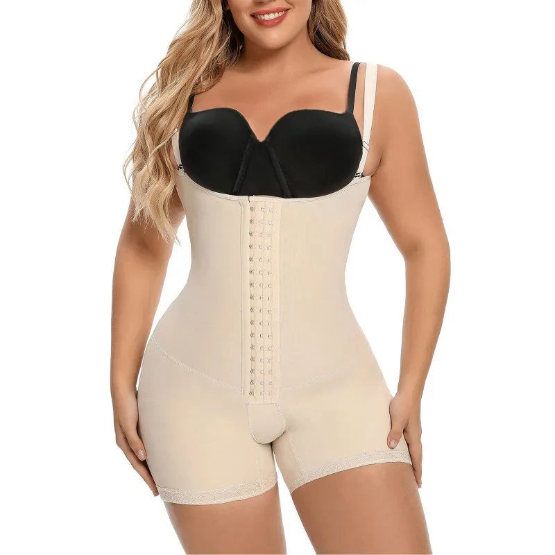 Postpartum Girdle Shapewear Post Operative Abdominal Binder 4-row Post-production Tummy Control Bodysuit Sheathing Body Girdle