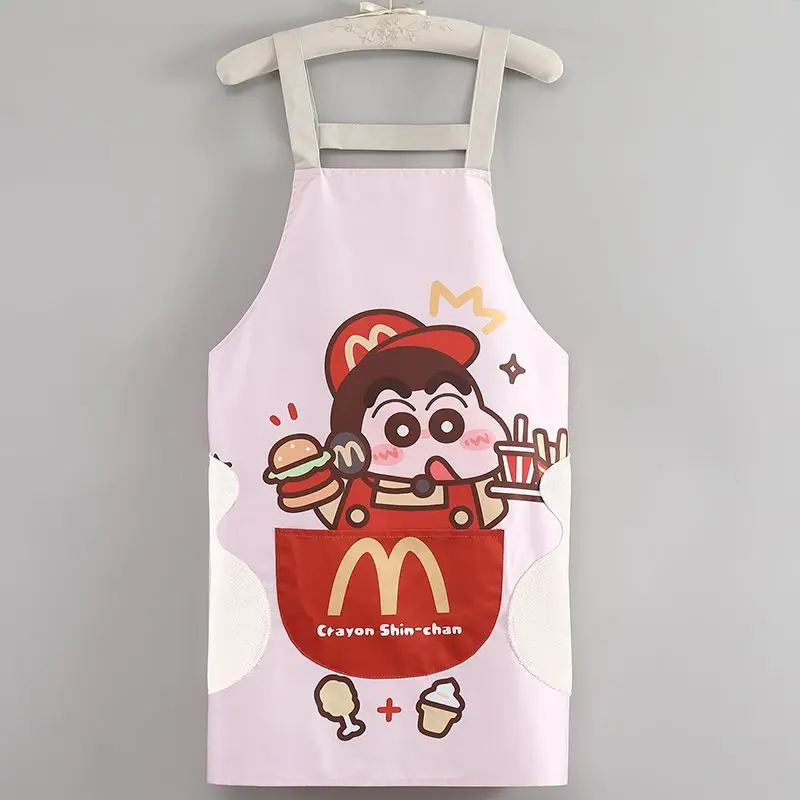 Cartoon cute Crayon Shin-chan simple summer kitchen home cooking washable, waterproof, oil-proof, and dirty-resistant apron