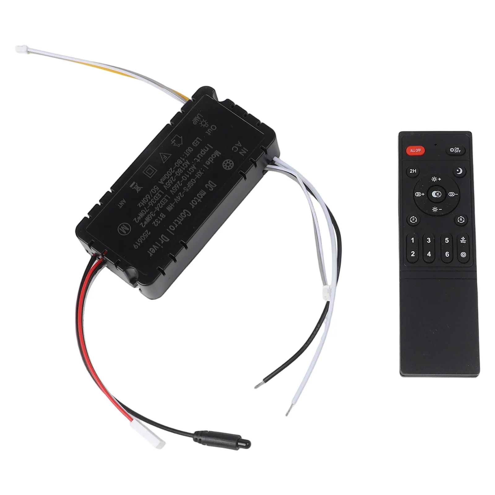 For Indoor Lighting 6-Speed Remote Controller Ambiance Lighting Model With Air Guide Easy Reset Adjustable Speed Settings