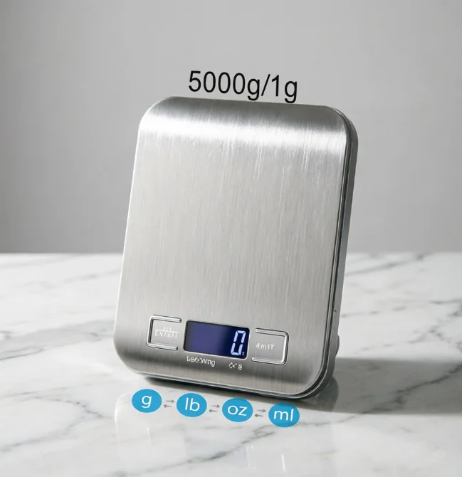High Precision 5kg/1g Electronic Kitchen Scale Portable LCD Digital Food Coffee Balance Baking Measuring Weight Scale