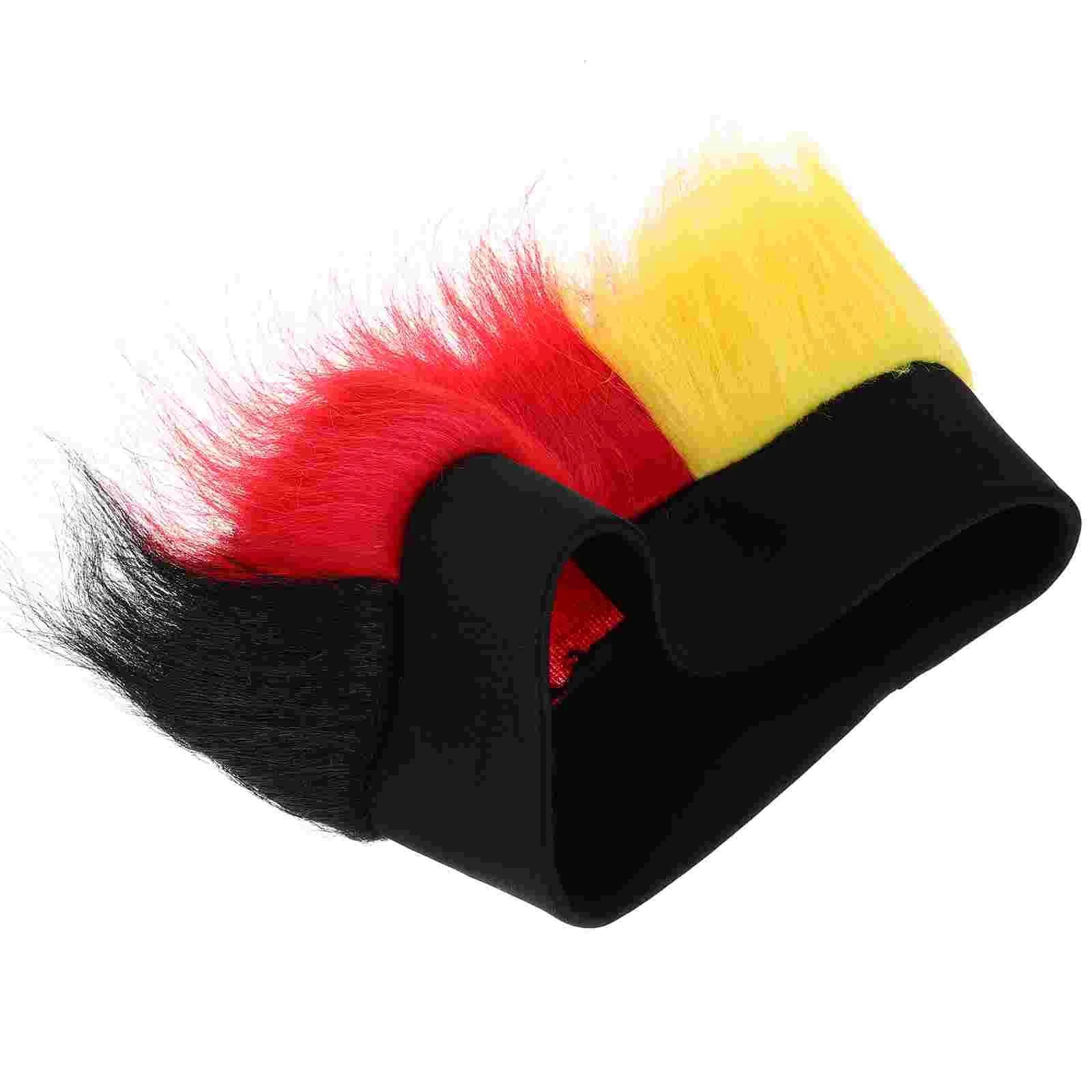 Fan Black Yellow And Red Afro Aldult Burgundy Glueless Wigs Human Hair Silk Trolls Headband