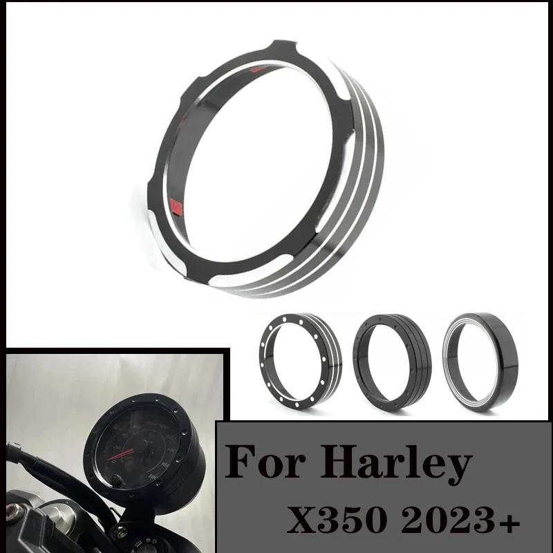 For Harley X350 2023+ Motorcycle Speedometer Cover Gauge Meter Bezel Trim Ring Instrument Meter Guard Aluminum Allory Accessorie