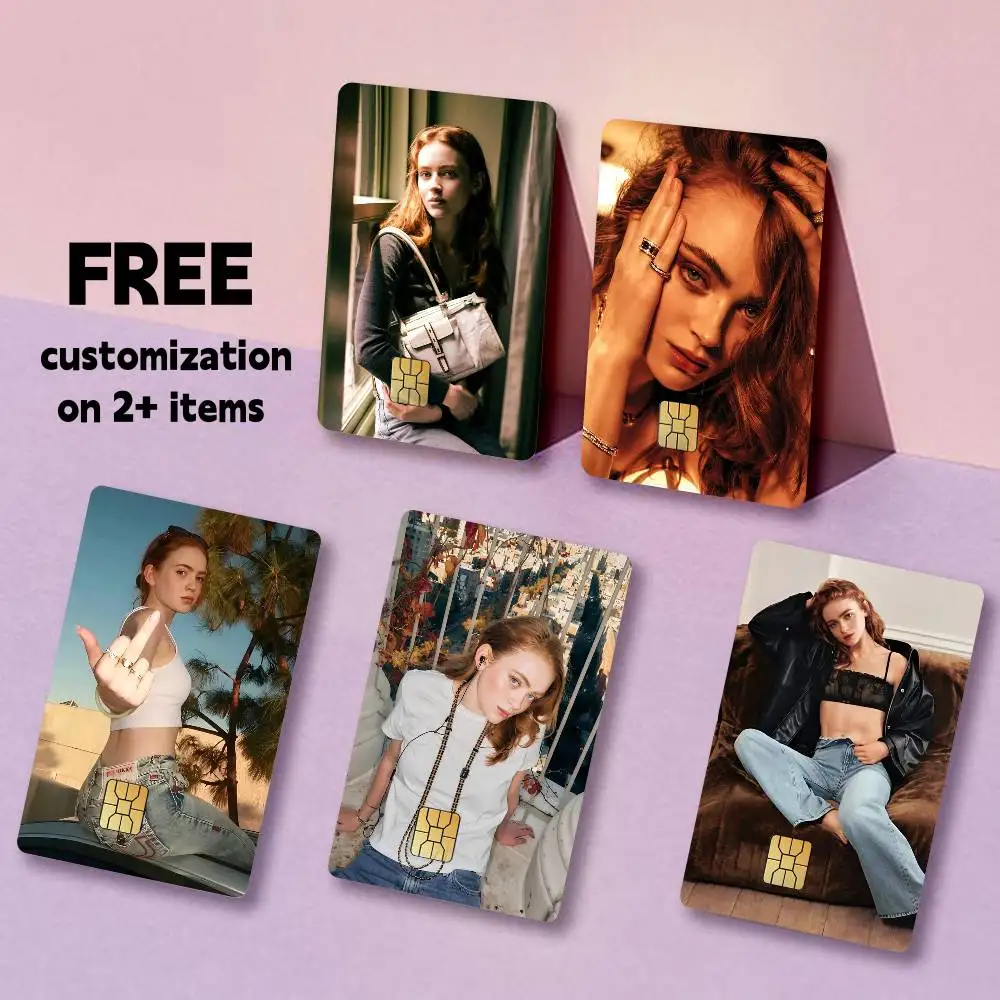 STH-Max S-Sadie Sink Card Stickers for Bank Access Protective Waterproof Film Cover Sticker Gift