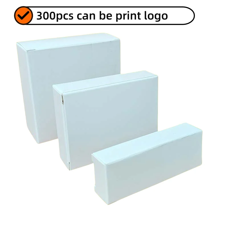 20 عبوة من صندوق الورق الأبيض الصغير، صندوق تعبئة المكونات الإلكترونية العامة، صناديق كرتون مسطحة قابلة للتخصيص