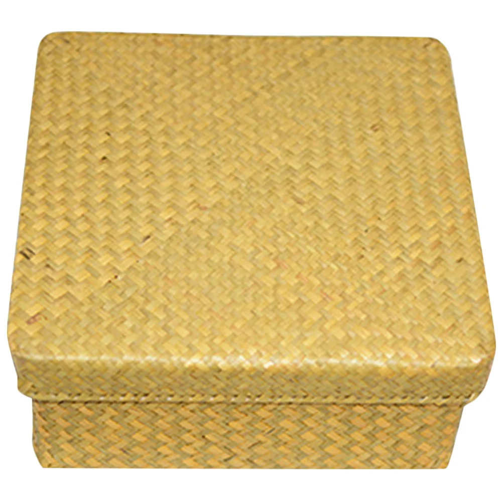 

Natural Seagrass Woven Basket Large Storage Organizer Multipurpose Home Decor Desktop Container Simple Design