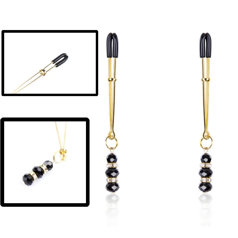 อุปกรณ์เกี่ยวกับกามที่หนีบหัวนมเครื่องประดับเซ็กซ์ทอย BDSM สำหรับคู่รักแหนบนวดหน้าอกอุปกรณ์กระตุ้นคลิตอริสอุปกรณ์แปลกใหม่