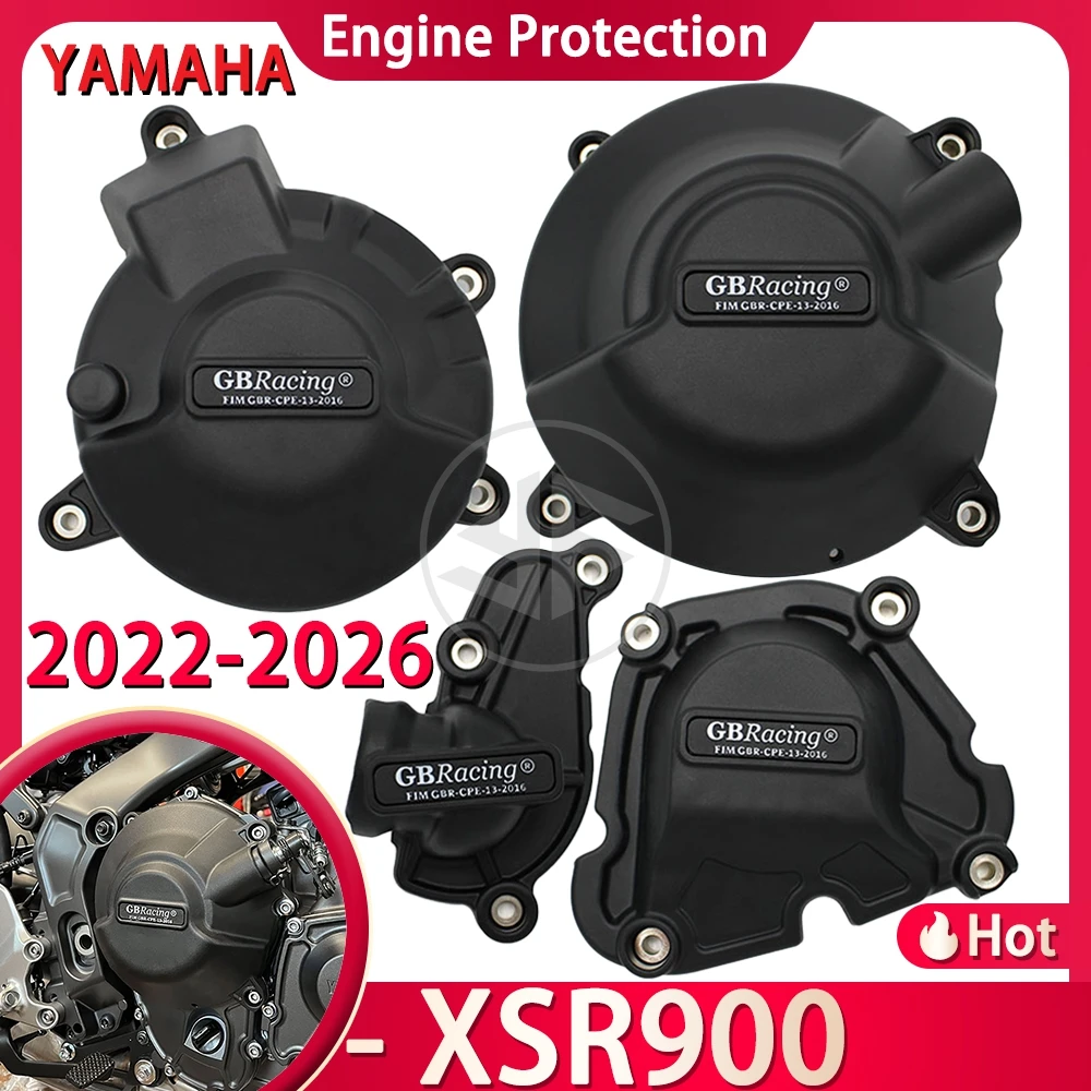 

For YAMAHA XSR900 2022 2023 2024 2025 2026 Motorcycle Accessories GB Racing Secondary Engine Protection Alternator Clutch Cover