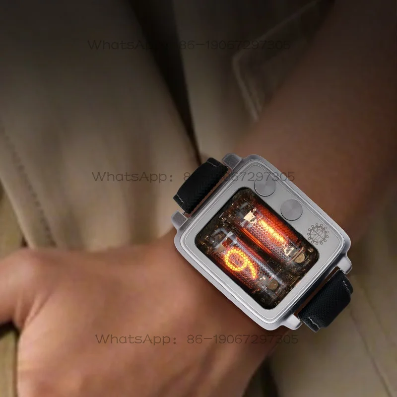 30.5Mm Large Dial, Cowhide Strap, Wireless Charging Watch