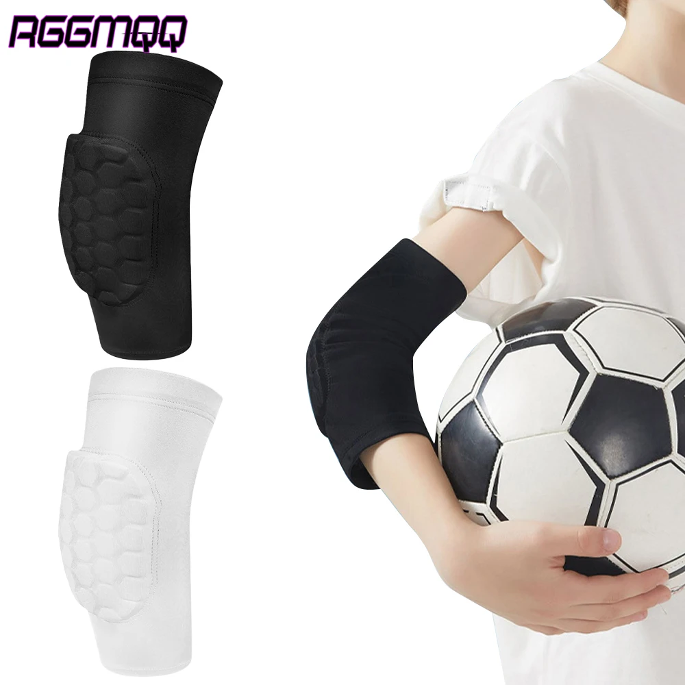 

RGGMQQ Arm Elbow Sleeves, [1 Pack] Honeycomb Crashproof Arm Elbow Pads for Youth Adult Sports Football Basketball Volleyball