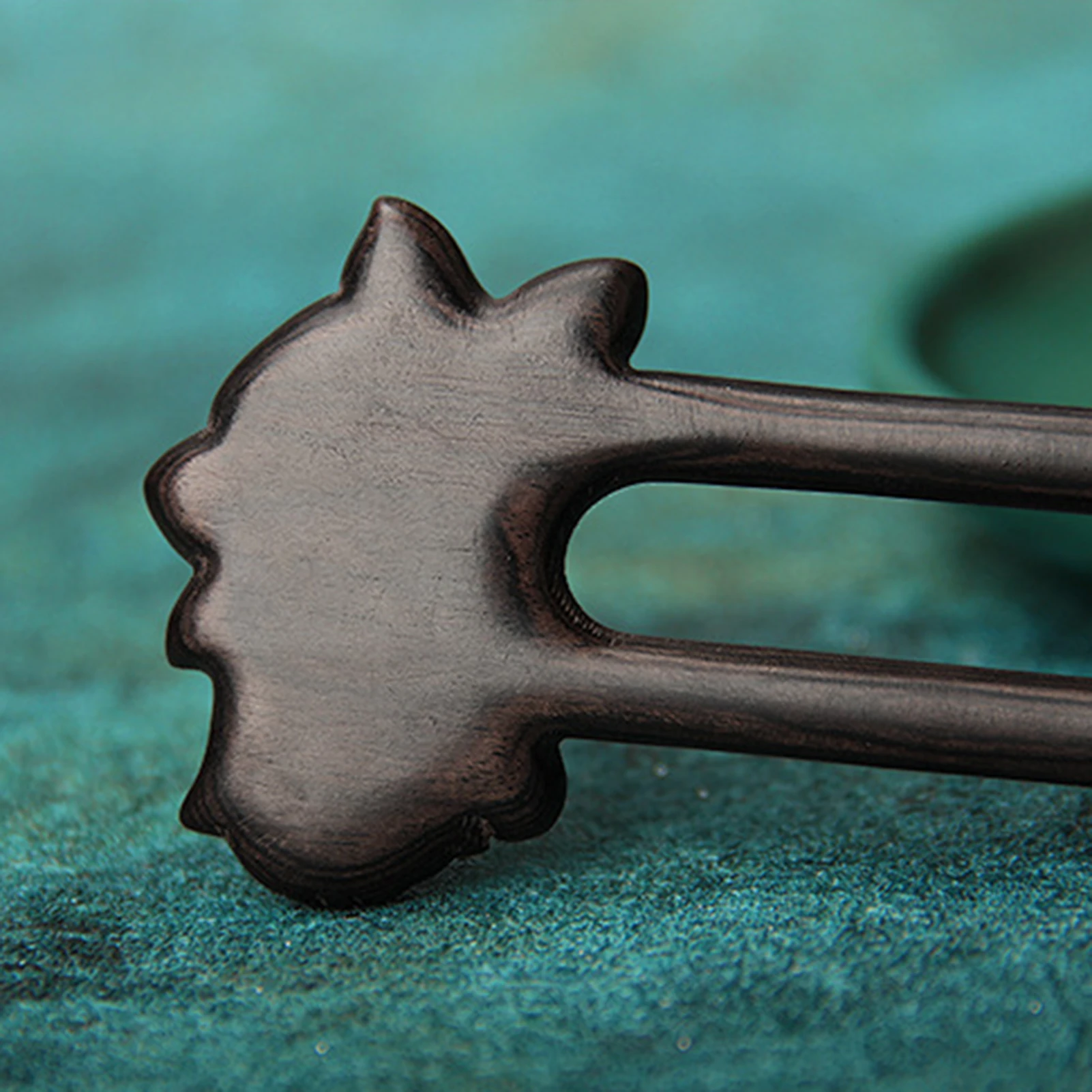 

U Shaped Hair Sticks Forks Wooden Handmade Carved Flower Hairpins Side Clips Retro Chinese Headpieces for Women Hair Bun Maker