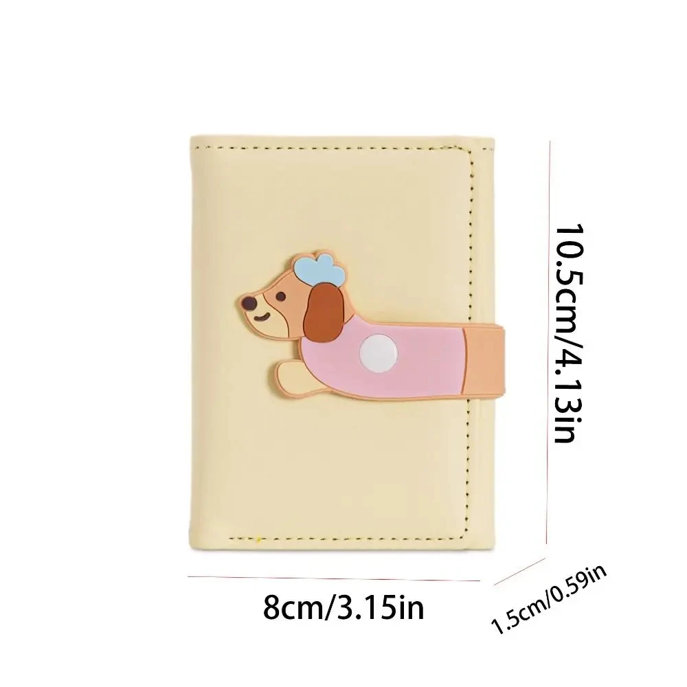 عادية الكرتون نمط السجق الكلب محفظة صغيرة رقيقة جدا محفظة حافظة للبطاقات حامل بطاقة المرأة متعددة الوظائف بولي Leather حامل بطاقة جلدية