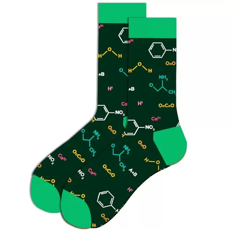 1/6 pairs New Spring Casual Comfortable High Socks Fashion Versatile Men's Socks Simple Sweat Absorbing Breathable Men's Socks