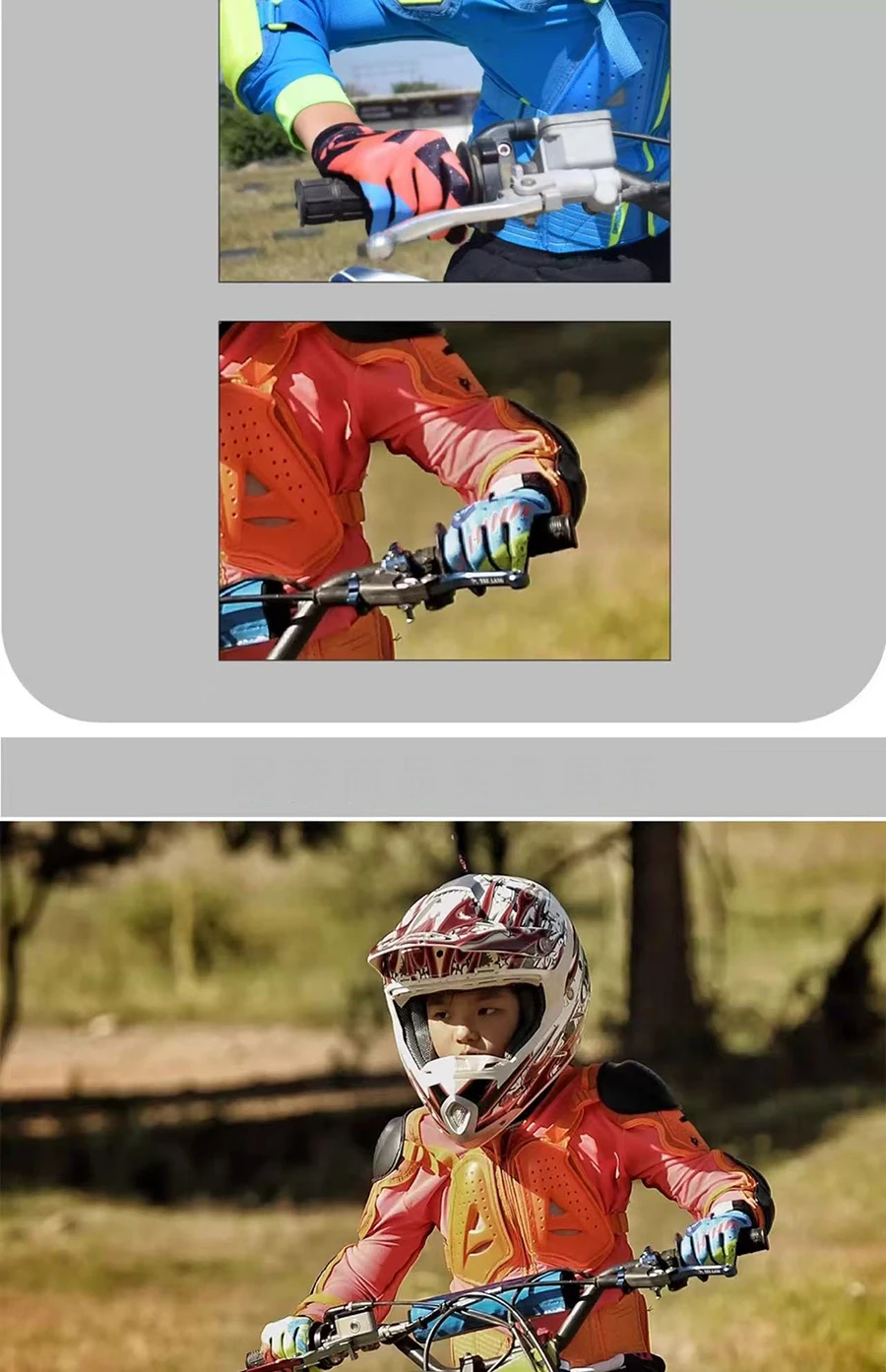 2026 Jugend-Outdoor-Sporthandschuhe für Kinder, Handschuhe für Dirt Bike, BMX, ATV, MTB, Rennradfahren, Offroad-Radfahren für Kinder – Detail 1