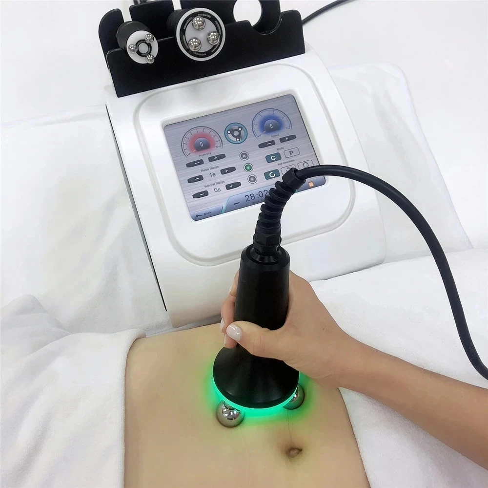 3 In 1 360 Rotation Roller Led Light Radio Frequency RF Slimming Massage Machine 3d Roller Face Massage Face Lifting Slim Beauty