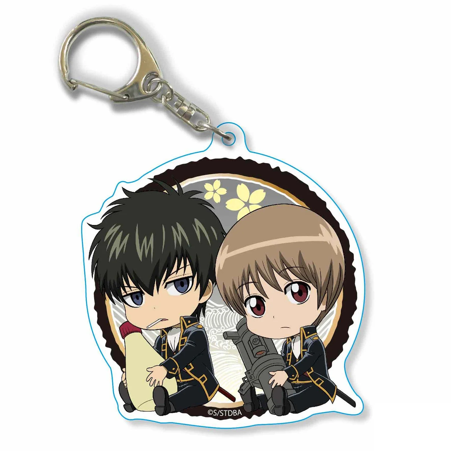 Gioco Okita Sougo Kagura Sakata Gintoki Hijikata Toshirou Shimura Shinpachi Portachiavi Bambola Anime Acrilico Portachiavi Ciondolo Regalo