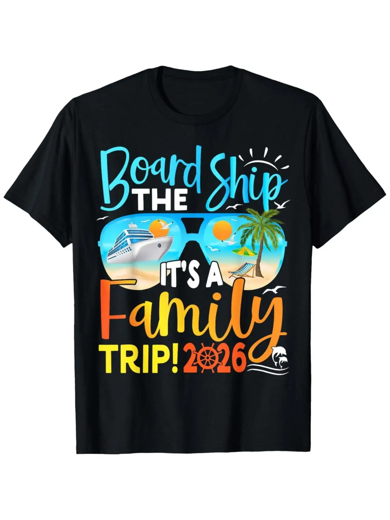 Board The Ship It's A Family Trip 2026 Matching Group Cruise T-Shirt for Men - Ultra-Soft Breathable Moisture-Wicking Crew Neck