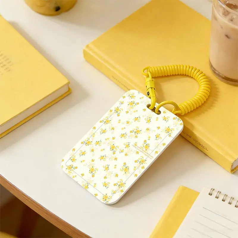 Card Sleeve for Kpop Photocard Holder Credential Badge Holder Student Bus/Meal Card Protection Case Pendant Keychain