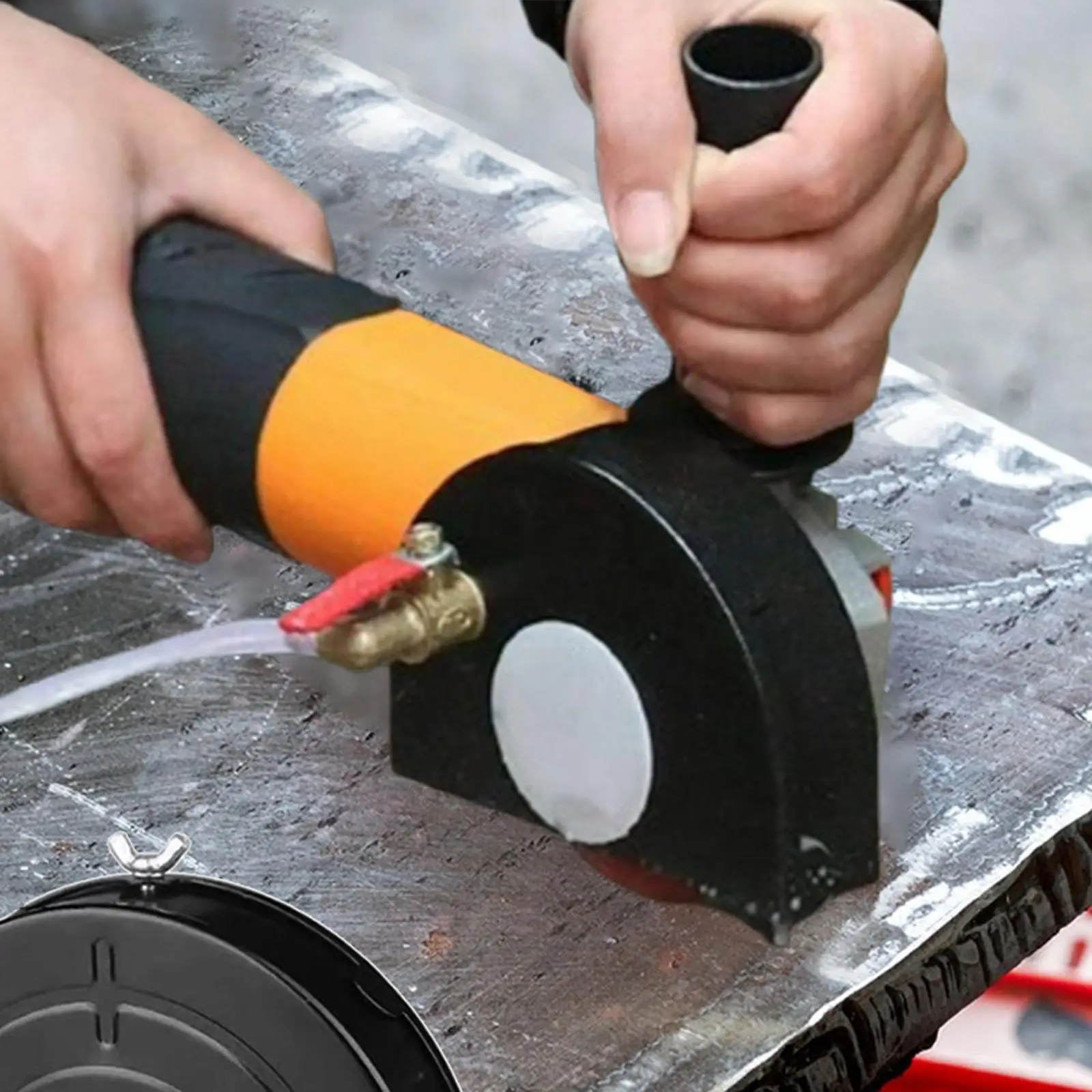 Angle Grinder Shield Protective Cover Set 360 Degree Dust Control Rustproof Iron Guard for Tile Stone Concrete
