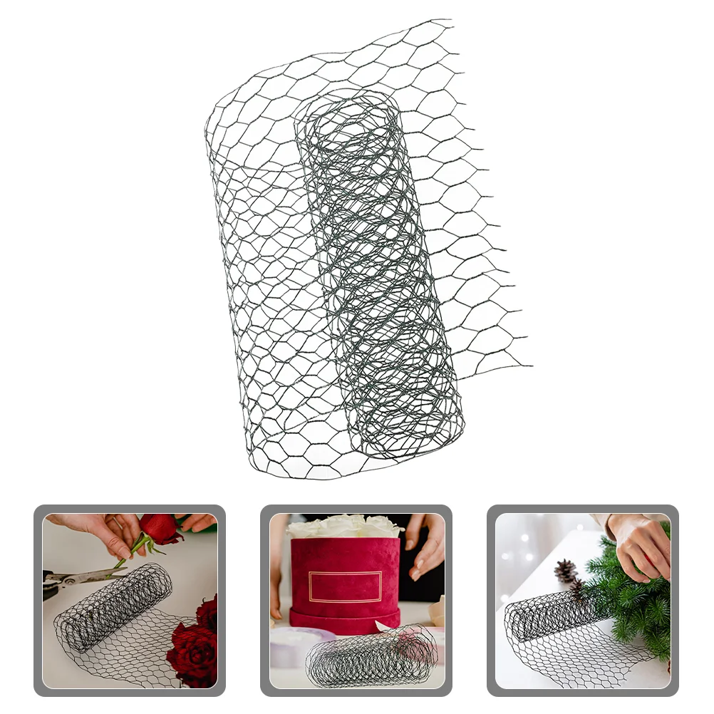 

Gardening Wire Fence 100x50cm Floral Arrangement Supplies Sturdy Iron Chicken Wire Netting Garden Poultry Fence Mesh Fencing