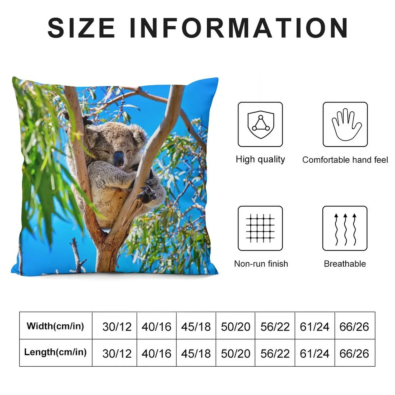 Lovely Australian Koala Bear Throw Pillow ornamental pillows Pillow Case Pillow Cases