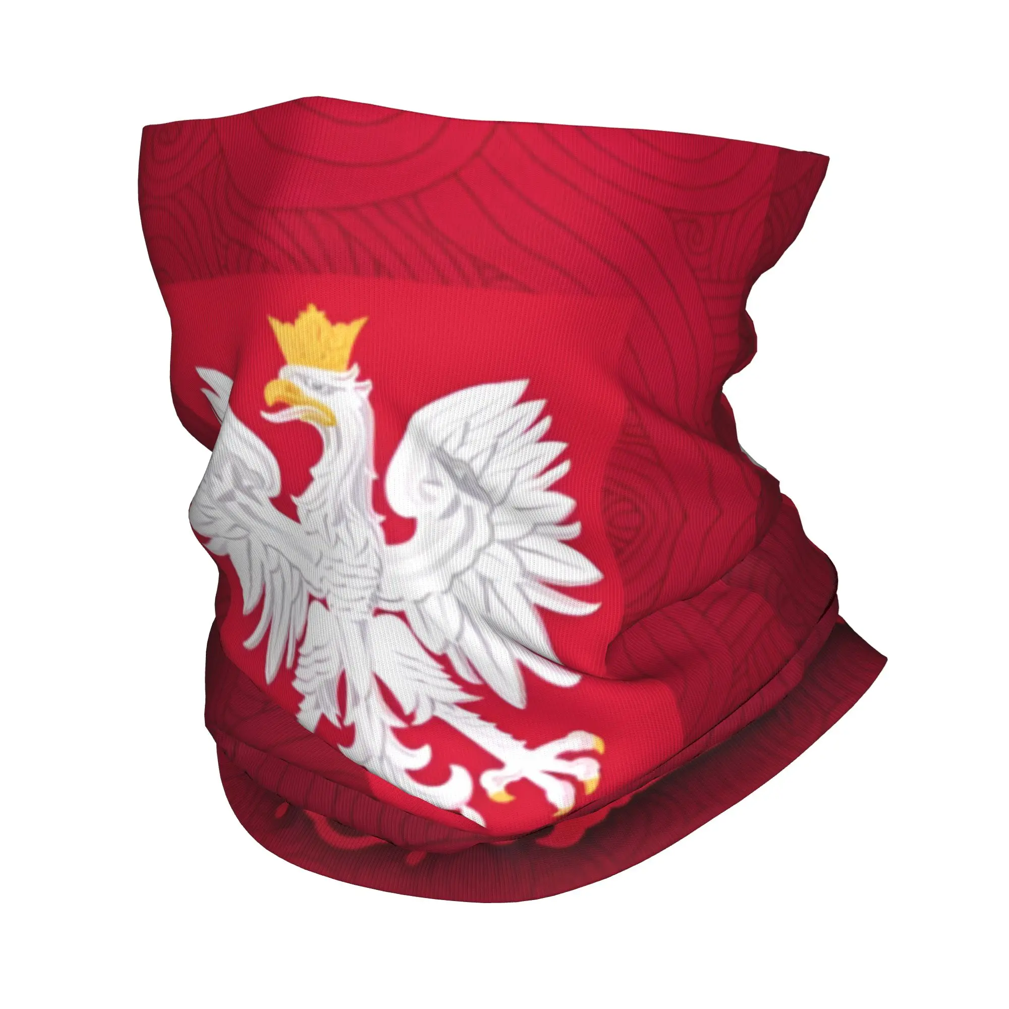 

Custom Poland Flag Winter Headband Neck Warmer Women Men Ski Camping Tube Scarf Polska Eagle Polish Pround Face Bandana Gaiter