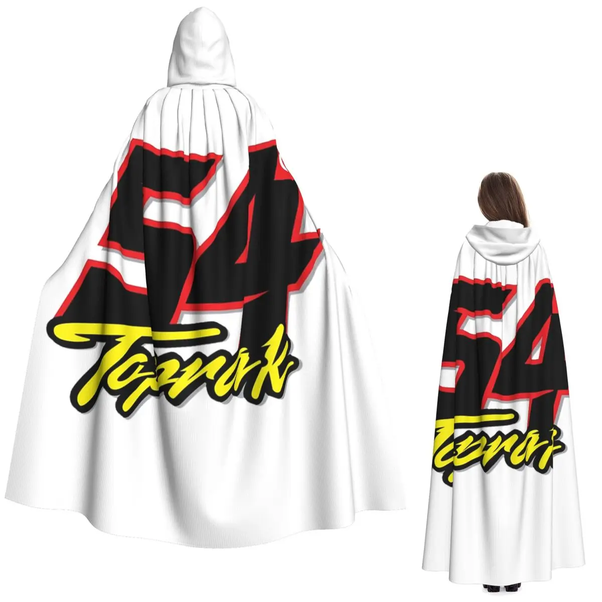 

Toprak Razgatlioglu 54 Long Hooded Cloak Witch Medieval Costume Cosplay Cape HalloweenCoat Adult Unisex