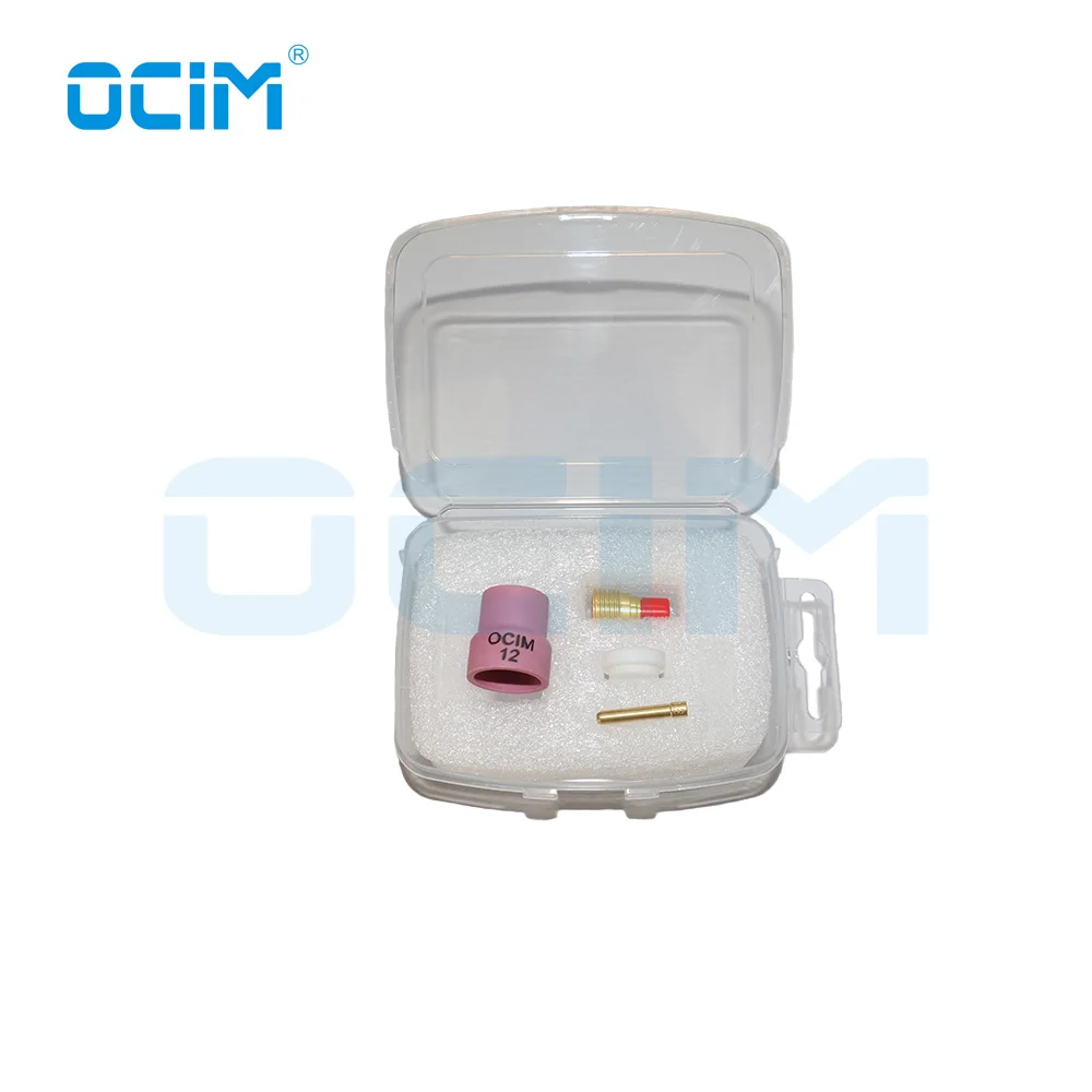 OCIM TIG Welding Torch Cup Kit With Plastic Box For WP9/20