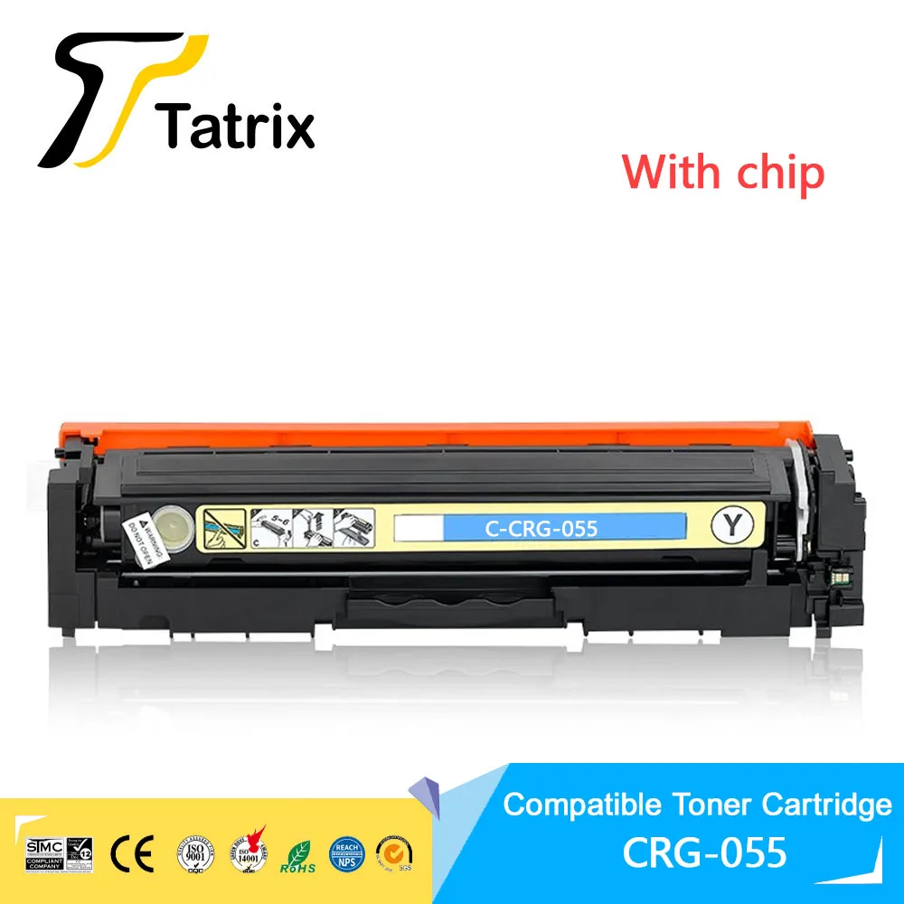 Tatrix CRG055 CRG-055 Premium Compatible Laser Color Toner Cartridge Canon LBP 660C/663Cdw/664Cdw MF 740C/741Cdw/742Cdw/743Cdw