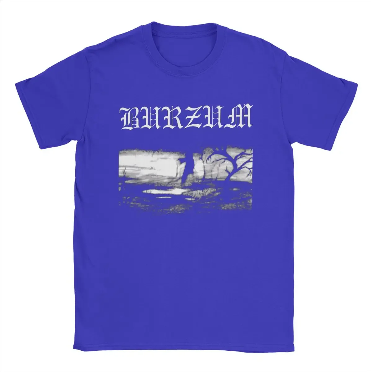 streetwear fashion vintage Summer Male Hot Sale Casual Burzum T-Shirt for Men Round Collar Cotton  Sleeve Tee   Graphic Clothes