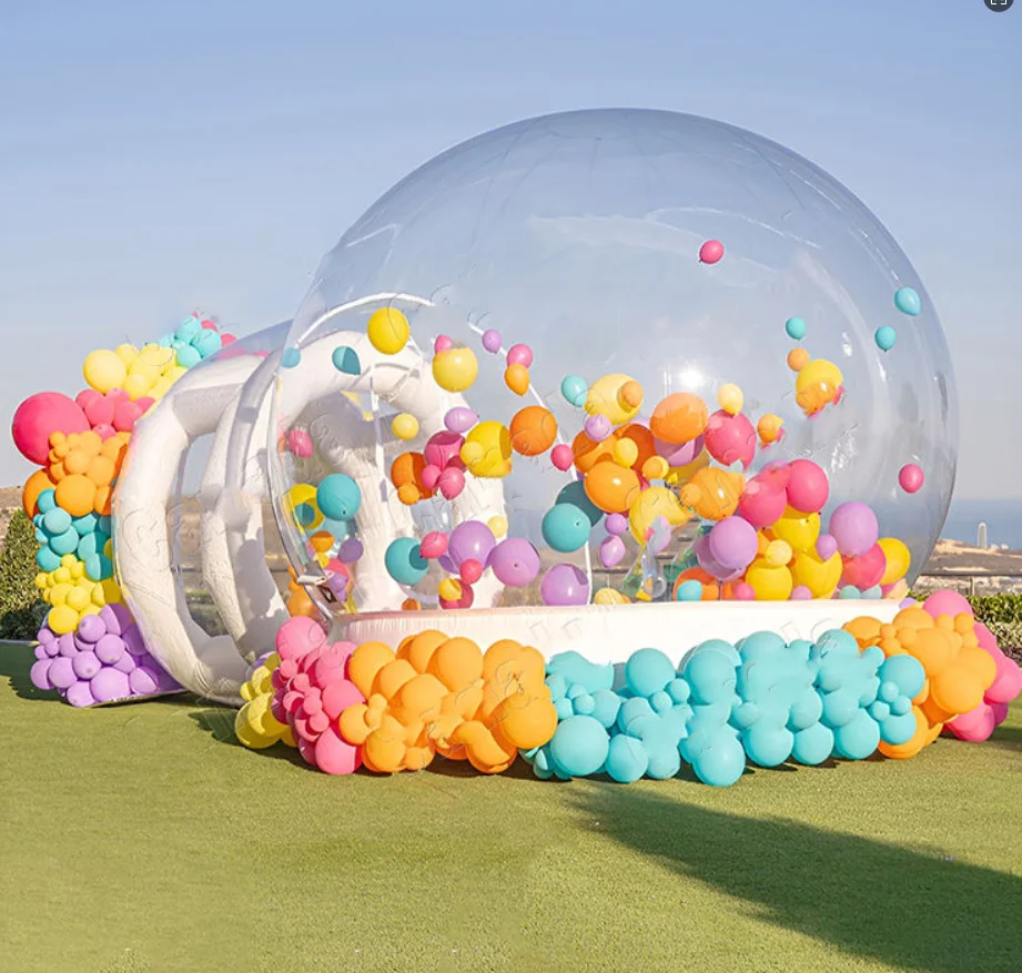 Opblaasbare transparante Bubble House Dome Tent Bubble Tent Aangepaste buitenactiviteit Opblaasbare huisballonnen