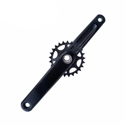 Funsea Crank Dirt Jump Pump Track Wheelie Cruiser Big BMX Crankset Gravel MTB Chainring Hollow Bicycle Accessories 170mm 25T 28T