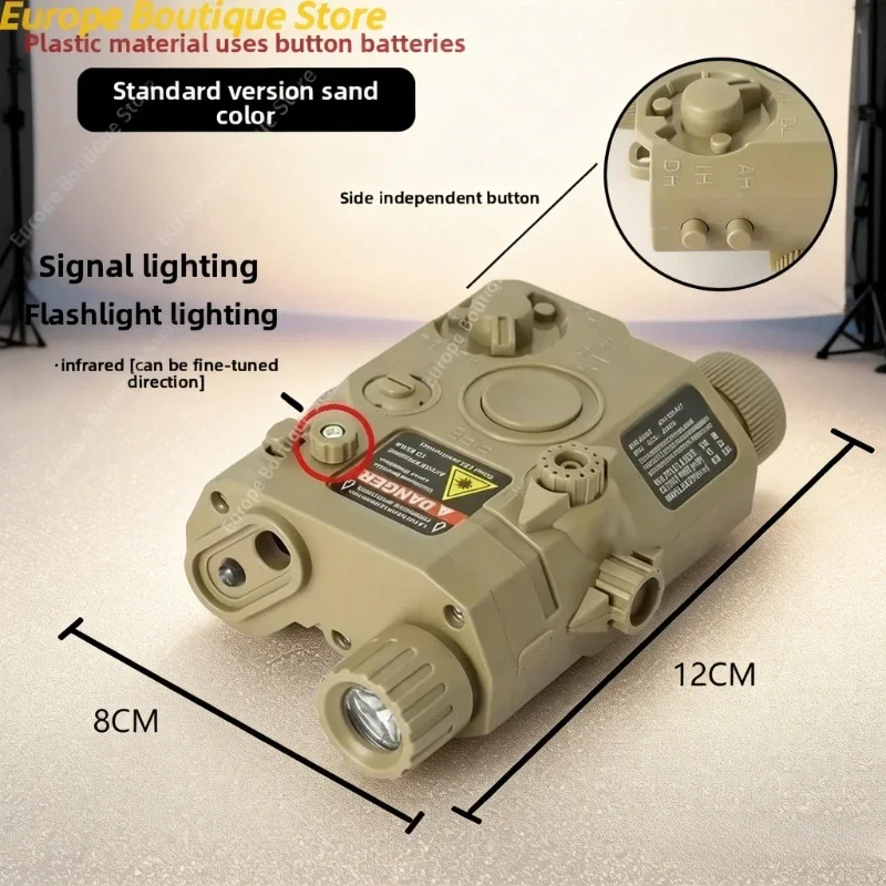 

НОВИНКА 2026: Многофункциональный лазерный фонарь PEQ15: совместим с 20-мм планкой для игрушечных страйкбольных пистолетов, CS и охоты, с функцией индикатора