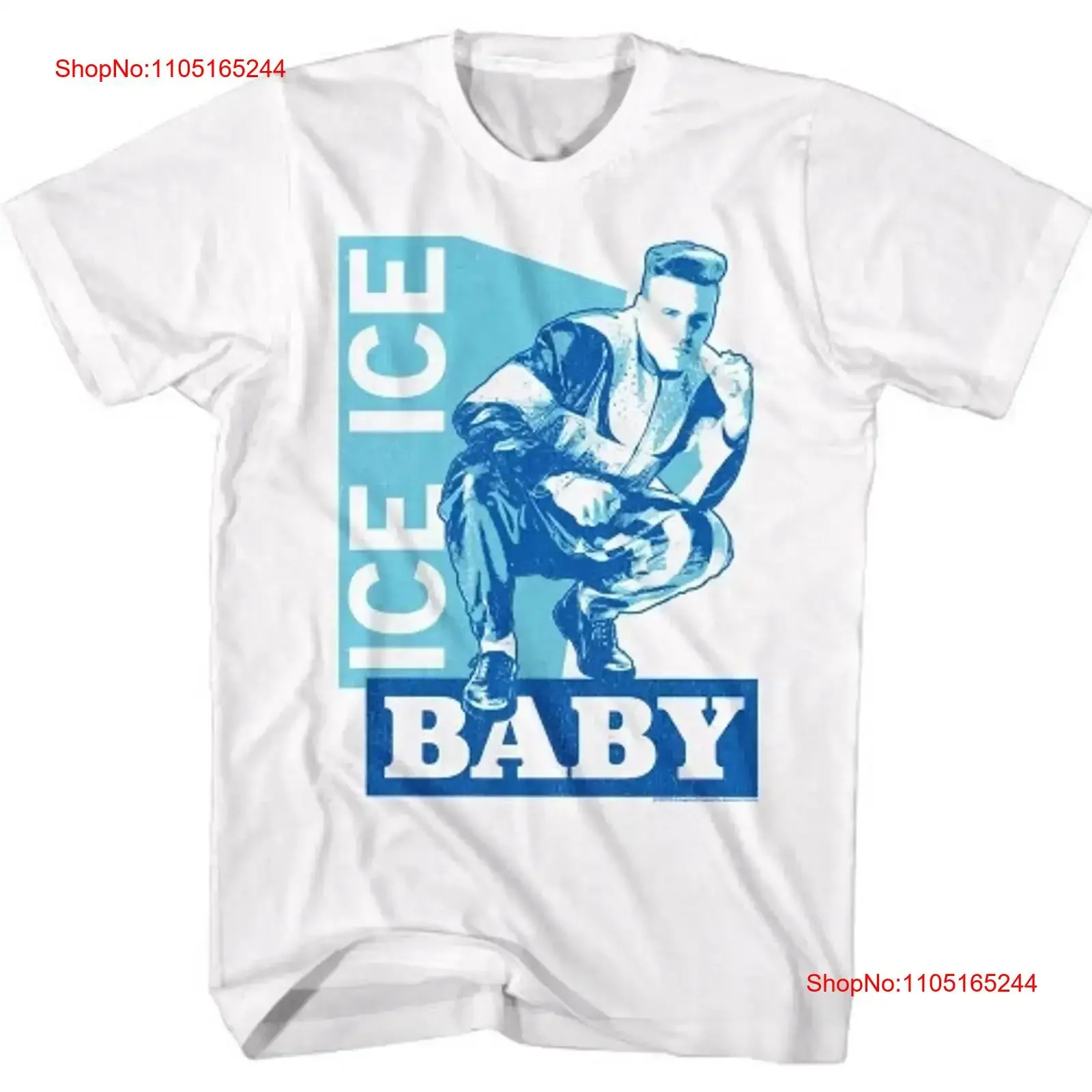 Vanilla Ice Baby T Shirt White vintage Washed Breathable Unisex Top For Everyday Wear Versatile Slightly graphic fashion