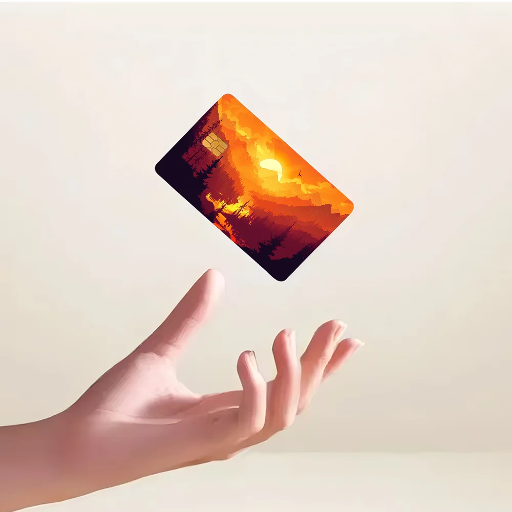 Firewatch Forest HD Print 100% رائجة البيع أمين الائتمان الخصم البنك بطاقة حافلة بطاقة فيلم الجلد ملصق