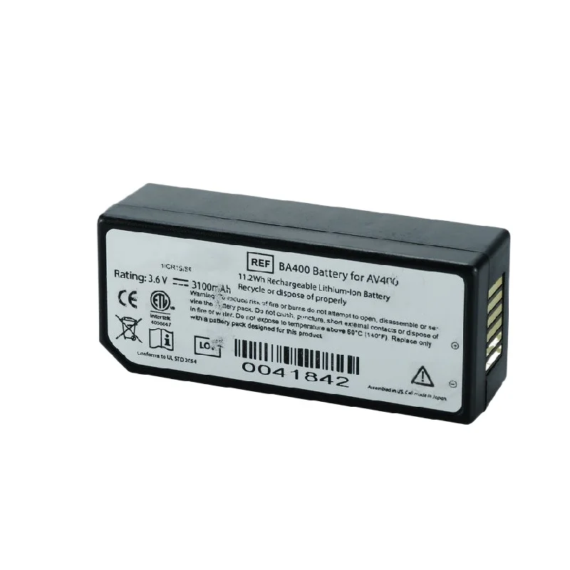 BA400 High Quality Battery 3.6V 3100mAh For Veins AccuVein BA400 AccuVein AV400 Monitor Brand New Replacement Battery
