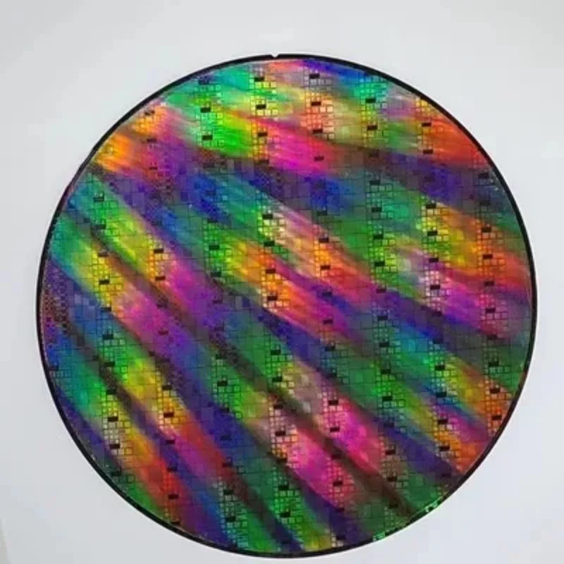 Wafer Geïntegreerde Schakeling Cpu Chip 12Inch 8Inch 6Inch Ic Halfgeleider Cmos Fotolithografie Chip Silicium Wafer