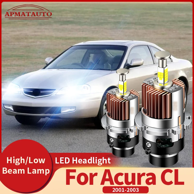 2PCS 12V 6000K High Quality 32000LM 35W HID Xenon Bulb 6000K Auto Light Car Headlight For Acura CL 2001 2002-2003 Plug&Play