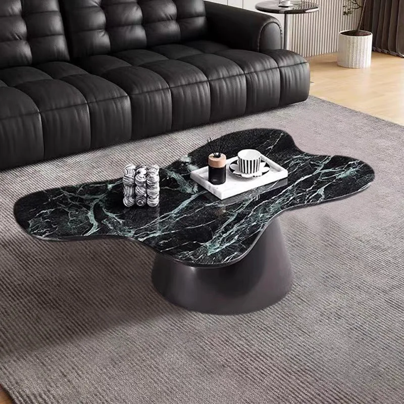 طاولة القهوة غرفة المعيشة شقة صغيرة طاولة القهوة الرخامية #2