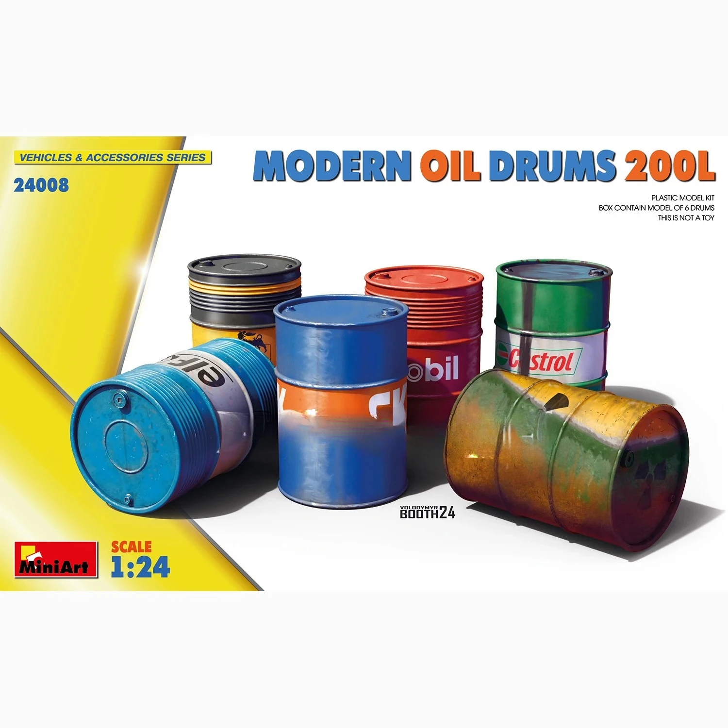 

MiniArt Plastic Assemble Model Kit 24008 Modern Oil Drum 200L 1/24 Scale