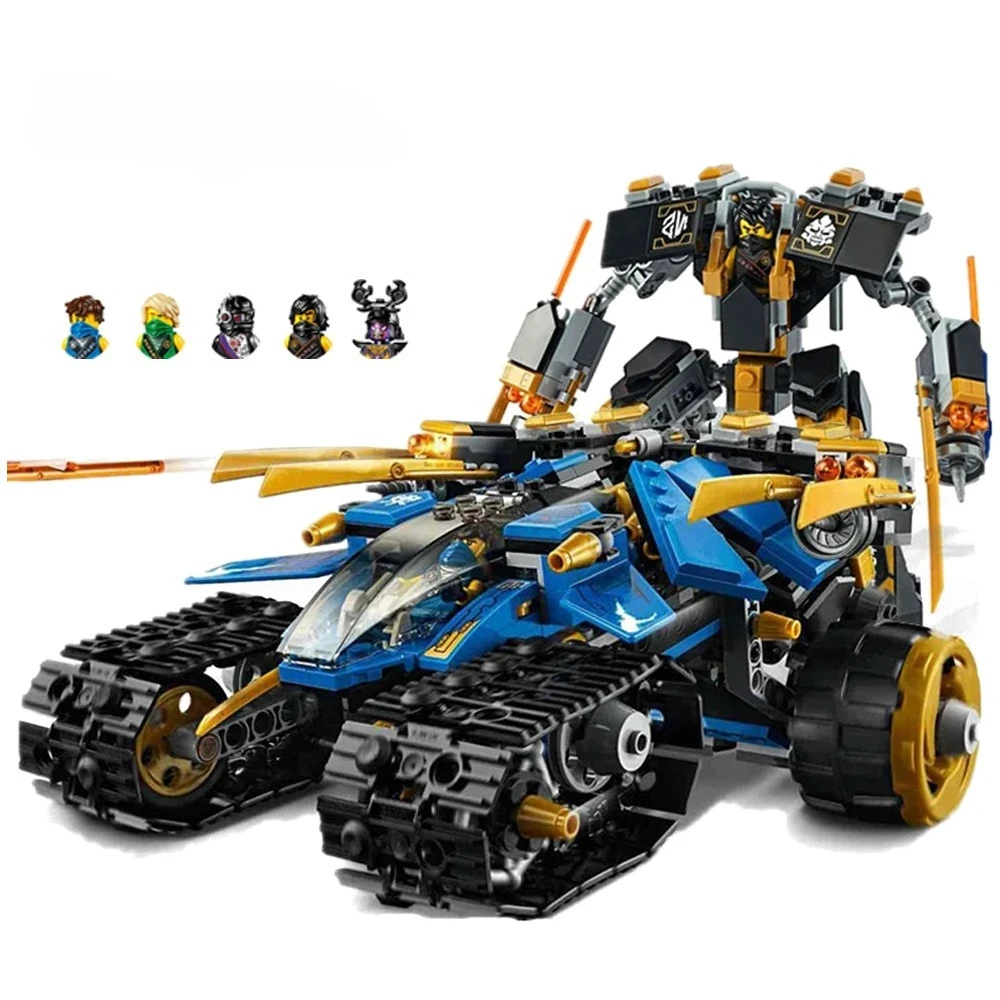 606 pçs trovão raider guerreiro mecânico robô mecha blocos de construção modelo brinquedos para crianças adulto presente