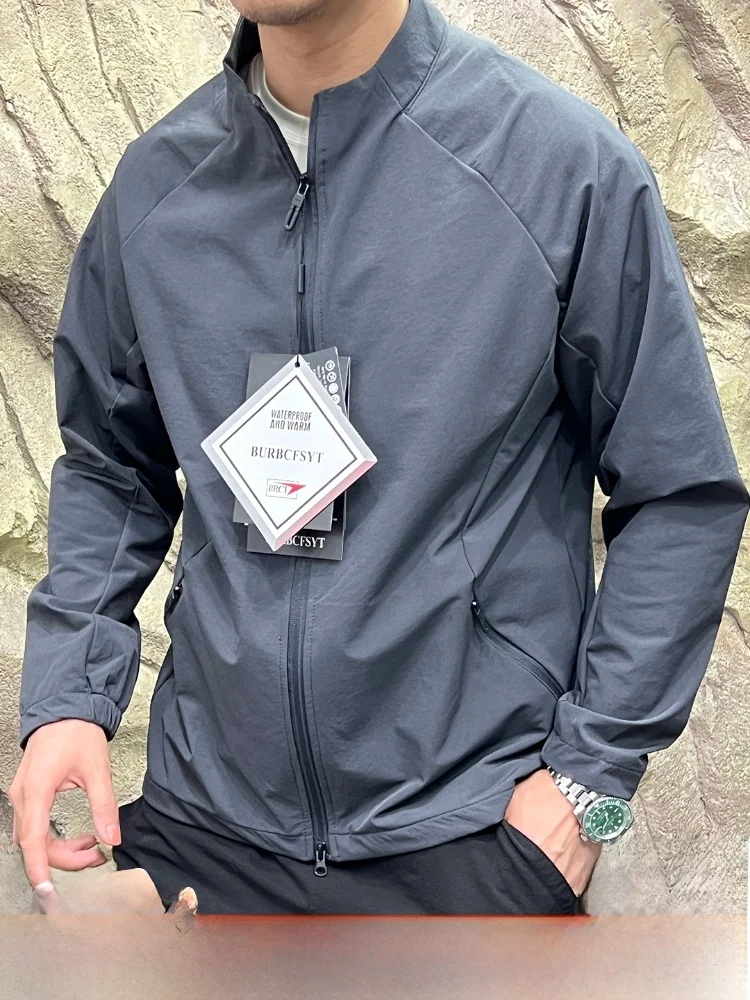 

Traveler's 3D Tailored Elastic Soft ell Jaet Double Zipper Closure Qui Dry Breathable Spring Outdoor Sle Long Sve