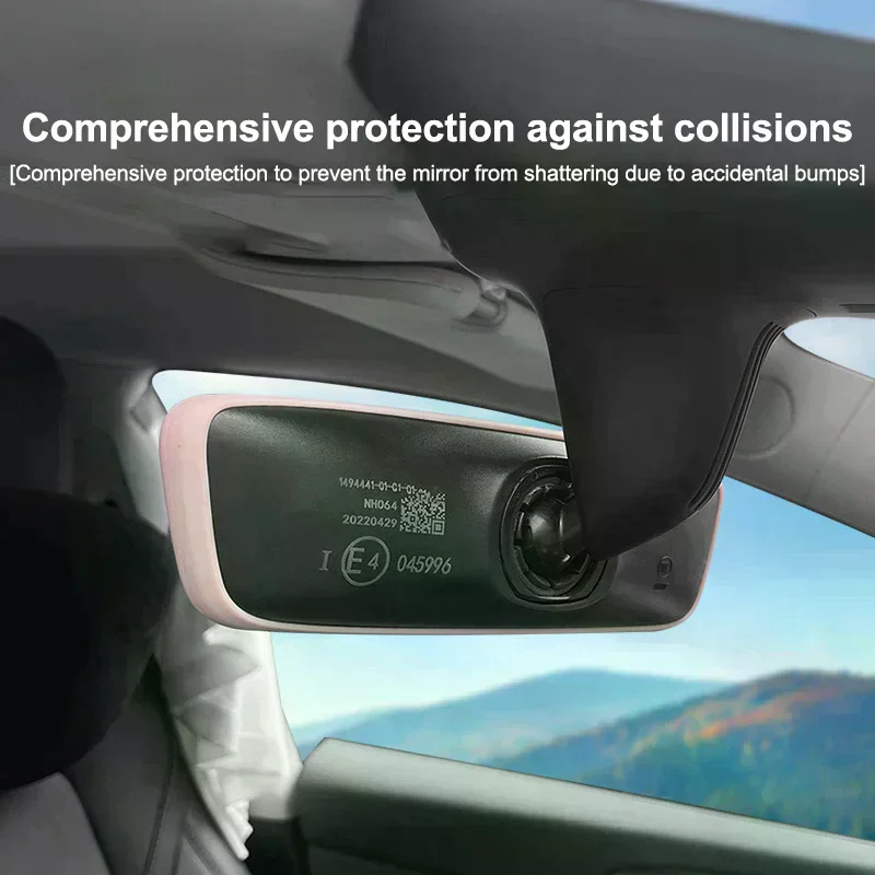 

For Model 3 Y Highland Juniper 2019-2025 Silicone Rear View Mirror Protector Frame Center Console Rearview Cover