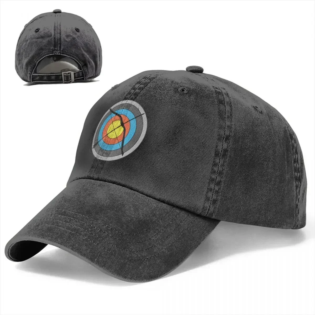 New Archery Bow Arrow Sport Baseball Caps Accessories Casual Distressed Denim  Cap Men Women Outdoor All Seasons