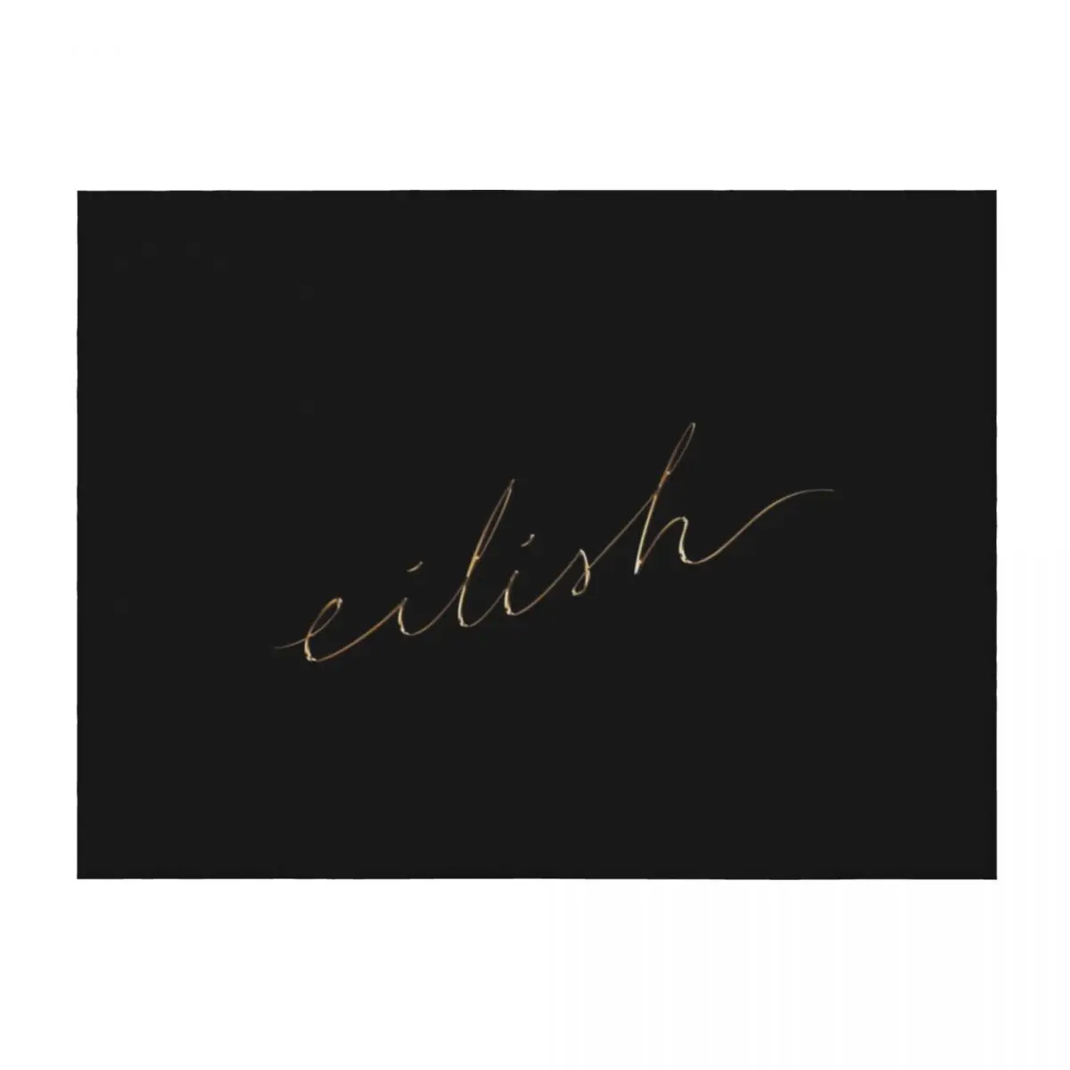 

eilish fragrances gold cursive Throw Blanket Large For Decorative Sofa Luxury Brand Hairys Blankets
