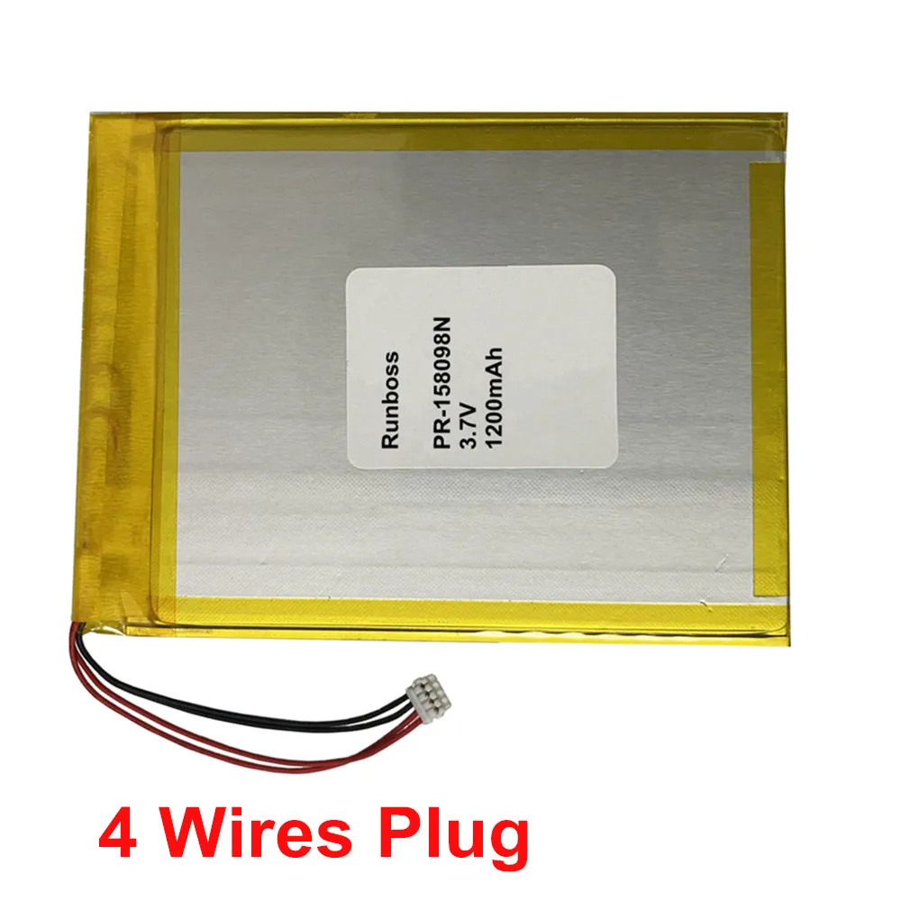 Original New PR-158098N For Kobo Liba H20 Electronic Reader Kobo Aura One / Kobo Forma E-ink E-book  3.7V 1200mAh 1ICP2/80/98