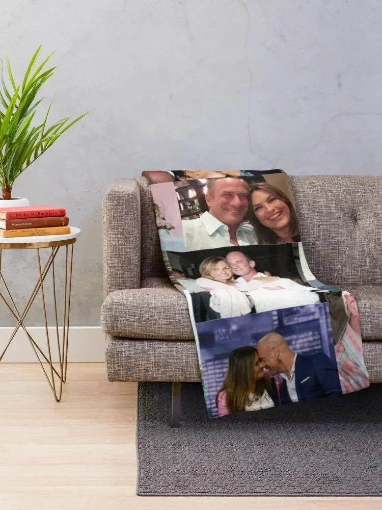 Chris Meloni and Mariska Hargitay Throw Blanket Luxury Brand manga for winter Moving Blankets