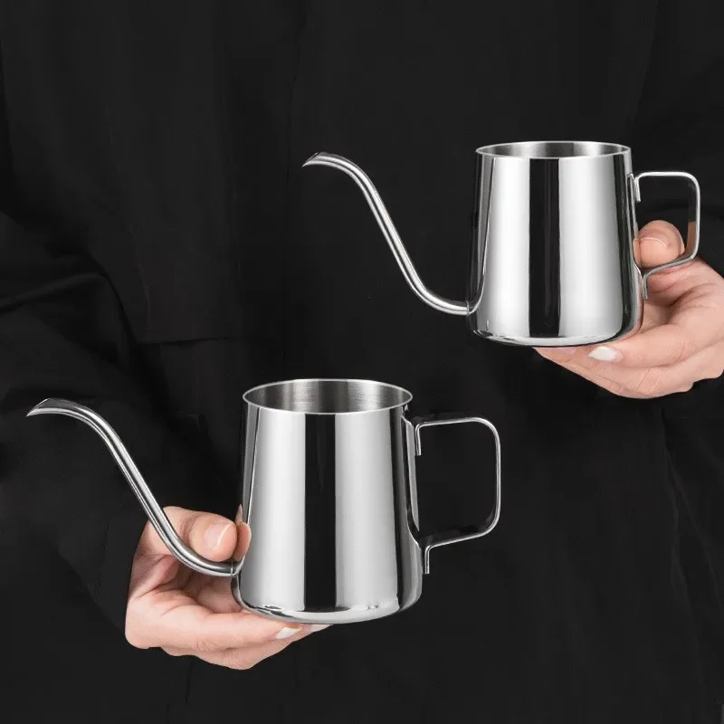 Hand Brewed Coffee Pot, Ear Filter, Long Mouthed, Fine Mouthed Stainless Steel Goose Neck Mouth, Long Mouthed Coffee Pot