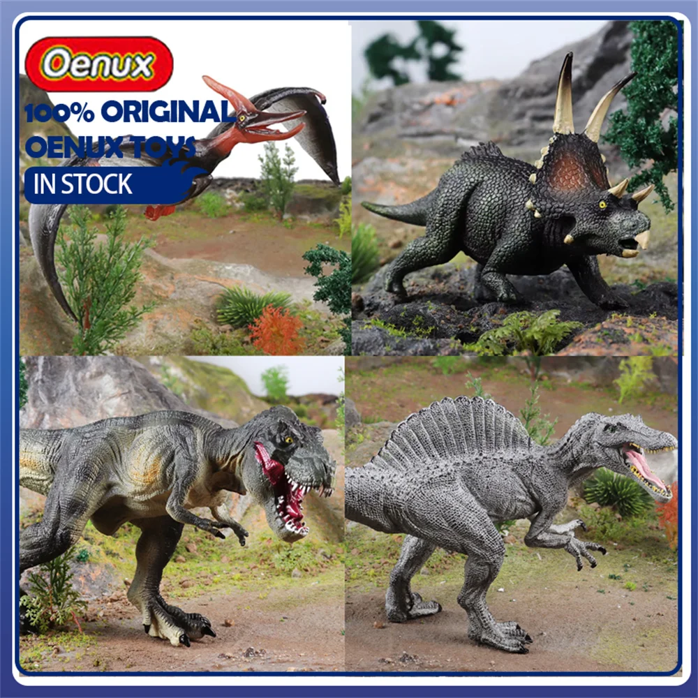 Oenux modelo de dinosaurio simulado Indominus Rex Triceratops Archaeopteryx Mosasaurus pterosaurio Jurásico Animal juguete figura regalo
