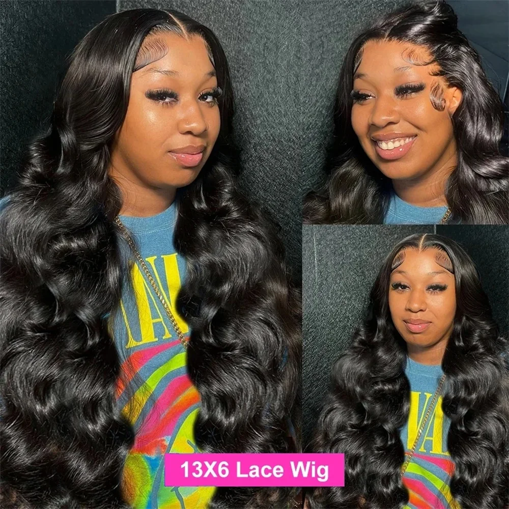 HD Transparent 13x4 13x6 Body Wave Lace Front Wig Pre Plucked 360 Lace Frontal Wig Human Hair Wigs For Women 4x4 5X5 Closure Wig