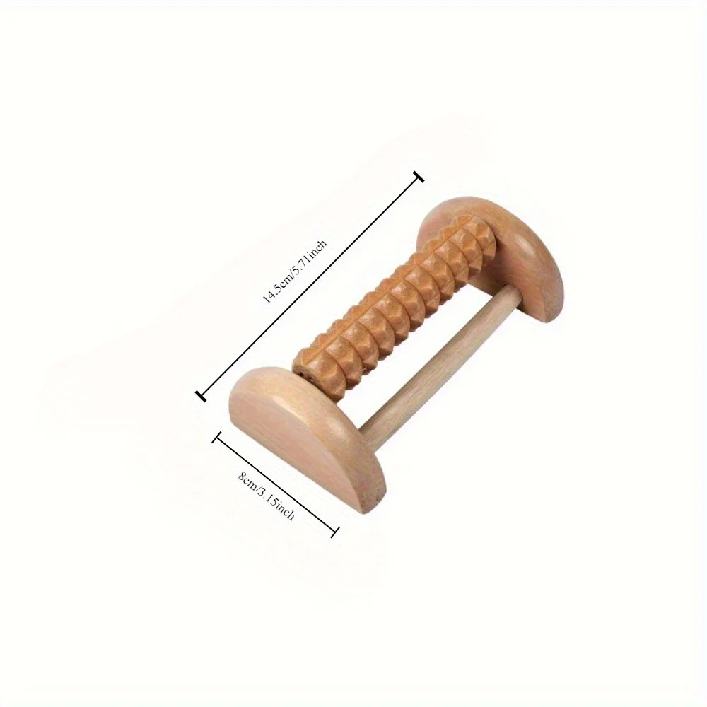 Wooden Foot Reflexology Roller,Handheld Foot Massager, Manual Foot Massage Tool, for Relaxation,Home and Wellness Accessory